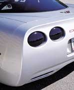 1997-2000 Corvette Blackout Rear Lens Set 4 Pcs  ( Smoke Gray )