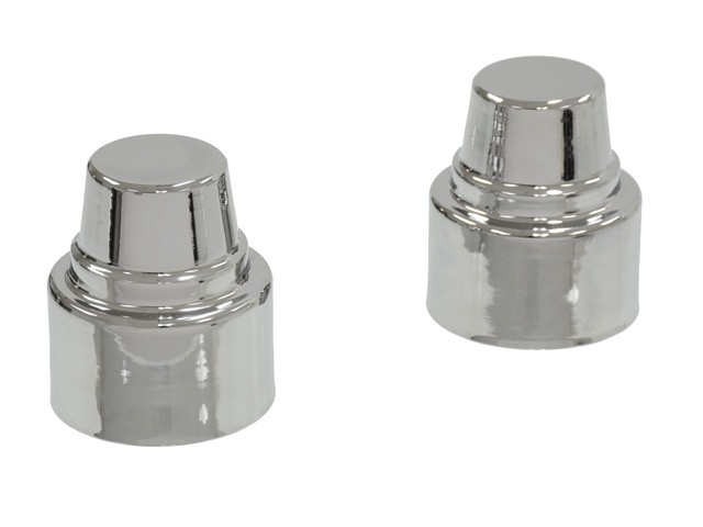 1997-2004 Corvette TRIPLE CHROME PLATED HEADLIGHT MOTOR COVERS PAIR. EASY TO INSTALL WITHOUT UNBOLTING YOUR HEADLIGHT 